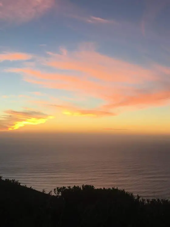 sunset from signal hill in Cape Town, South Africa