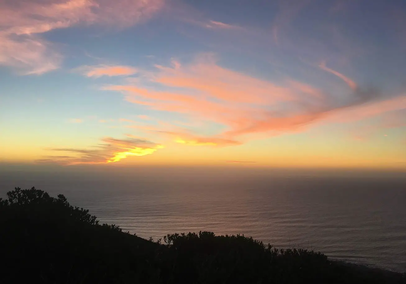sunset from signal hill in Cape Town, South Africa