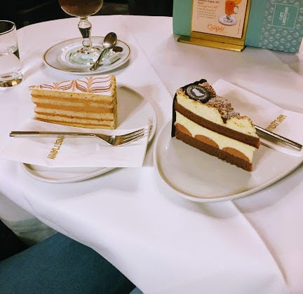cakes in a cafe in vienna