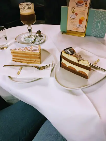 cakes in a cafe in vienna