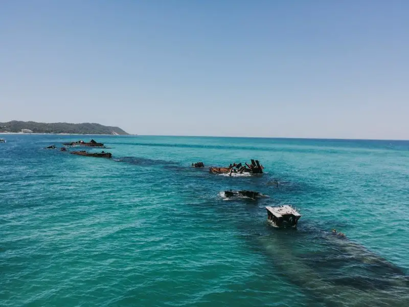 Tangalooma Shipwreck at Moreton Island, Brisbane, Australia