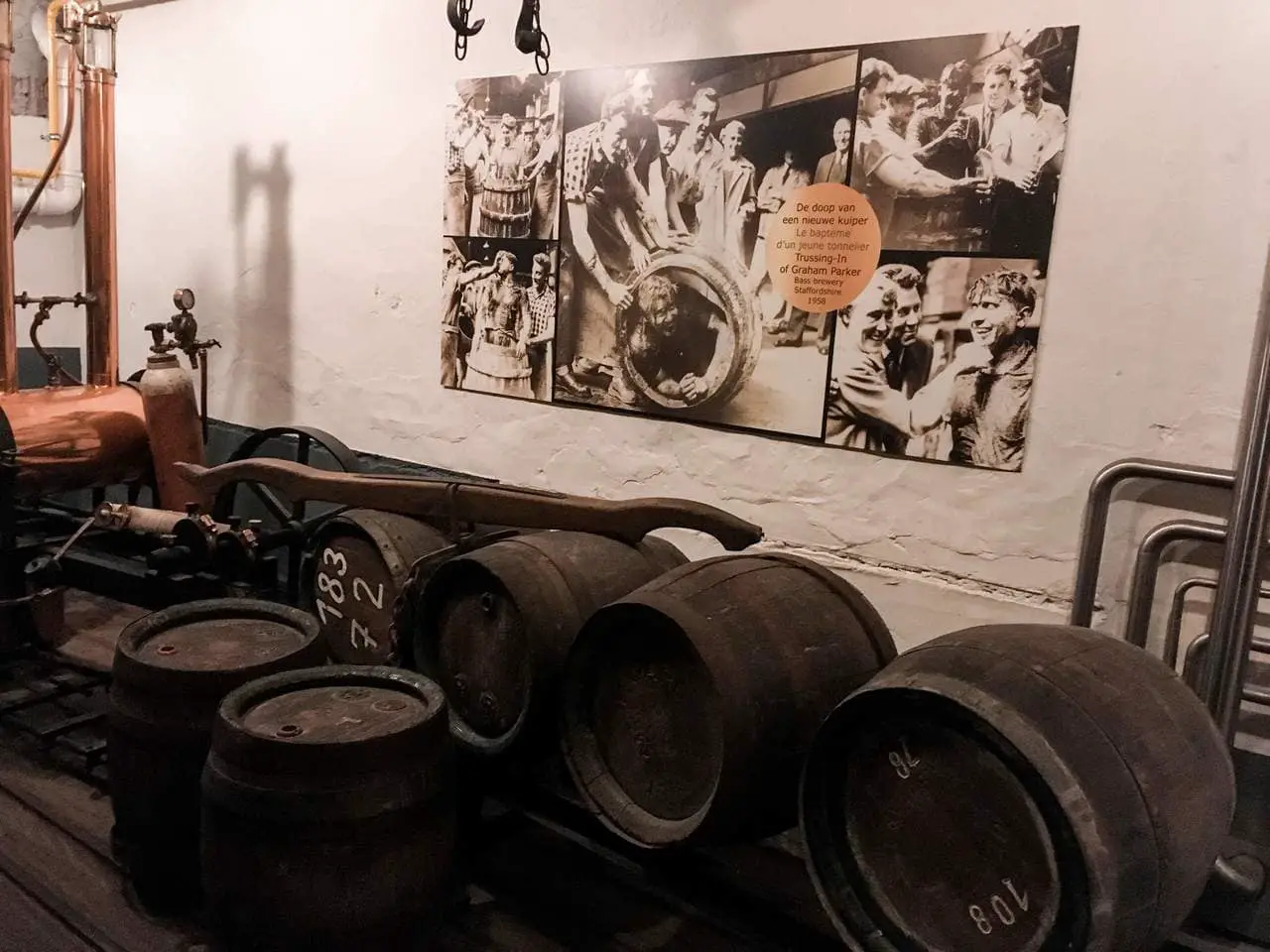 Beer cellar on the De Halve Maan Bruges Brewery tour