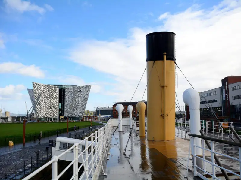 Exterior of the Titanic Experience in Belfast, Northern Ireland