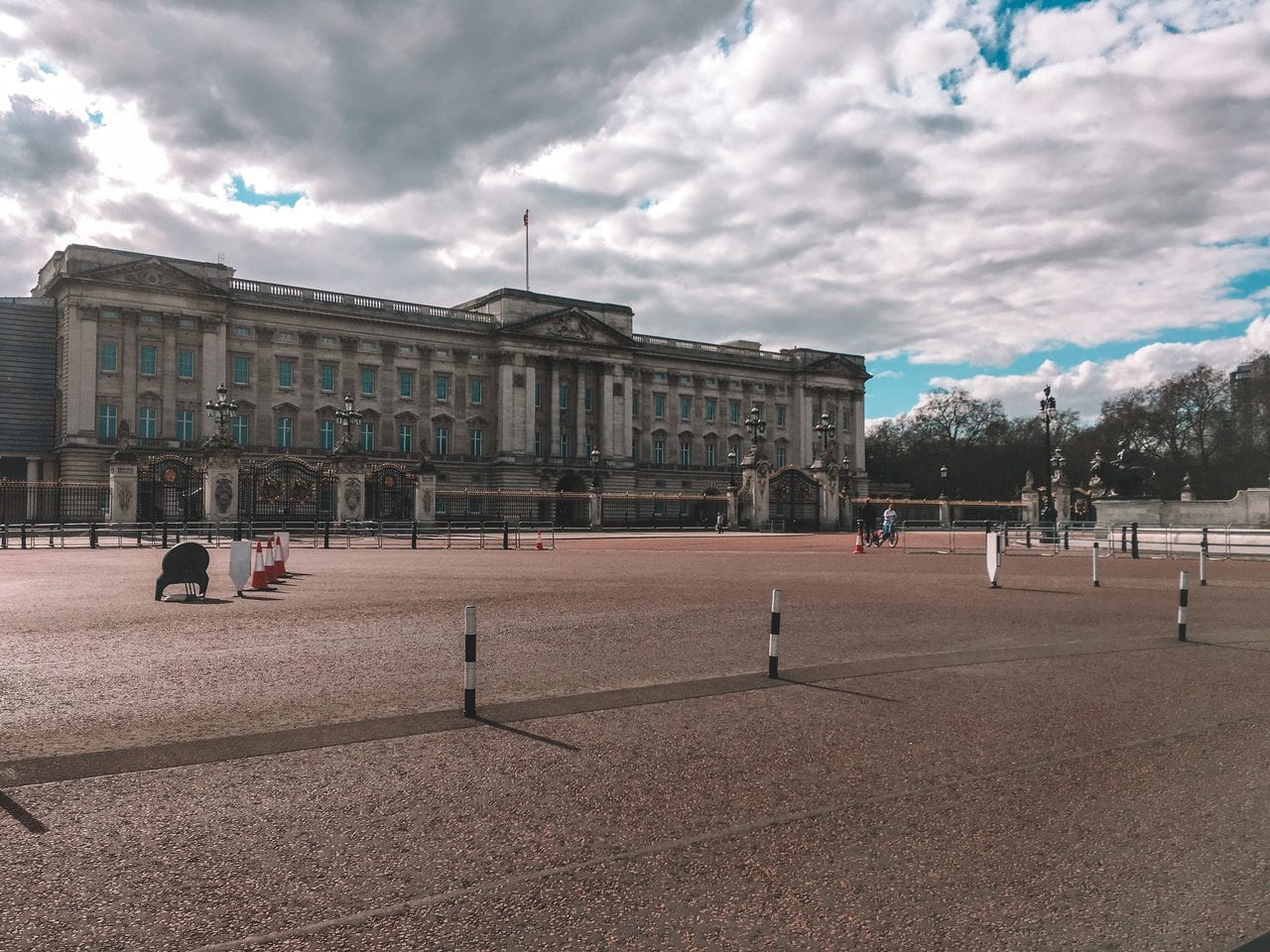 Buckingham Palace during the April 2020 lockdown