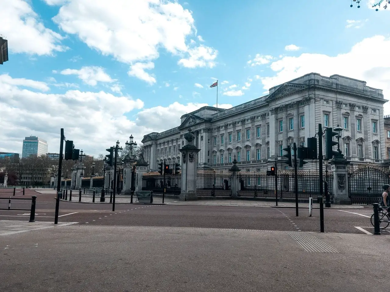 Buckingham Palace during the April 2020 lockdown