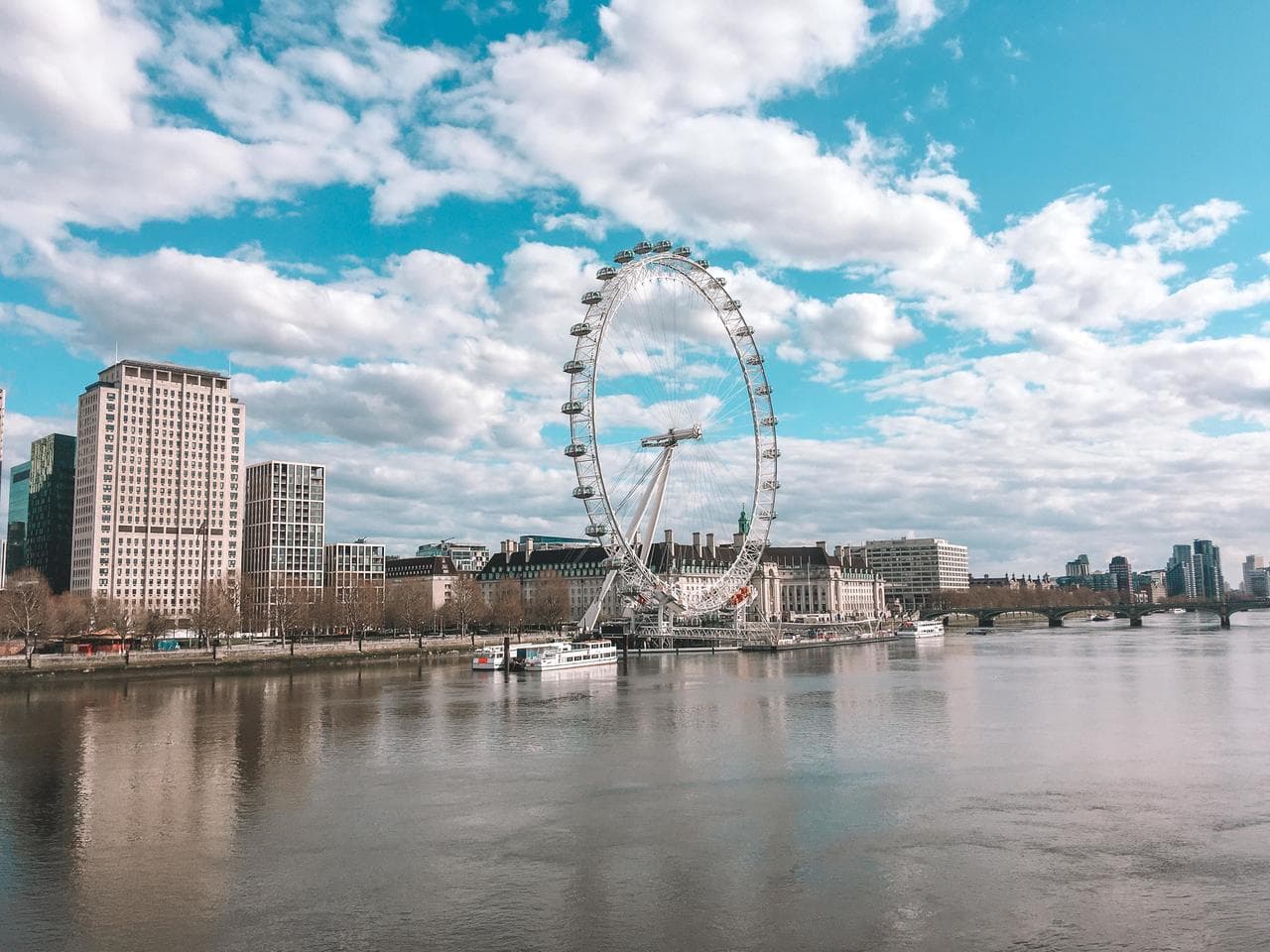 London Eye during April 2020 lockdown