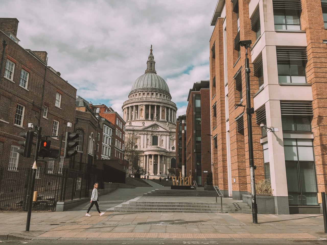 St Paul's Cathedral, London, during lockdown in April 2020