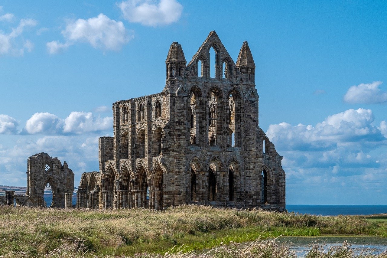 Whitby Abbey, a historical landmark in England