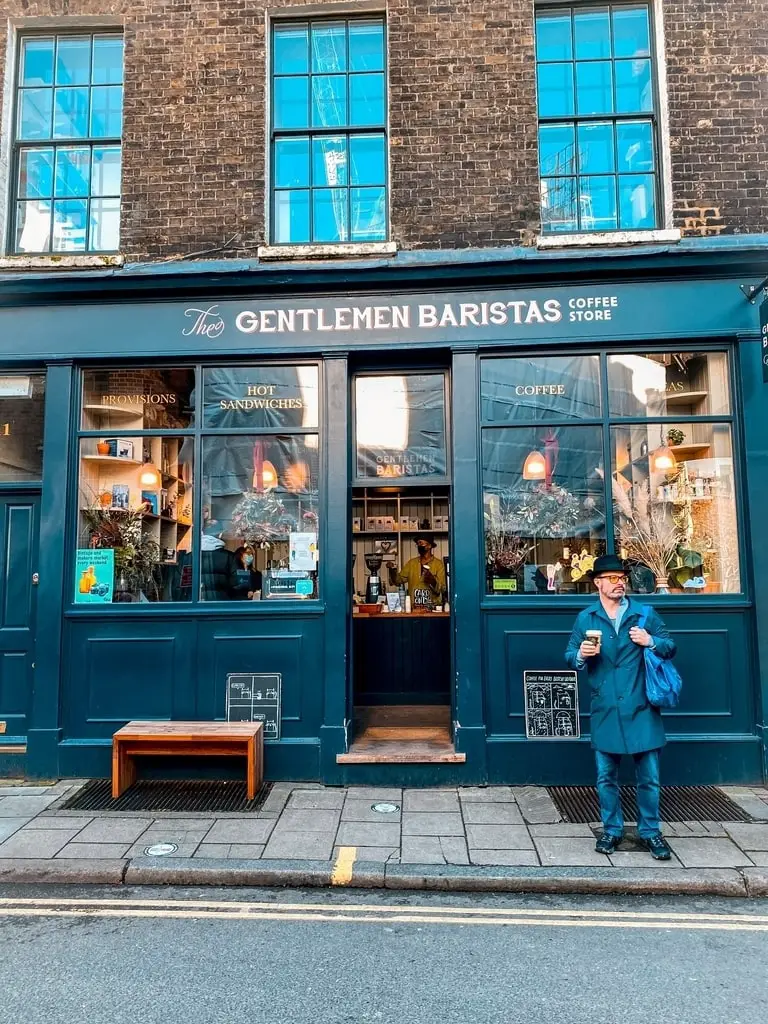 Gentlemen baristas London Bridge at Borough Market