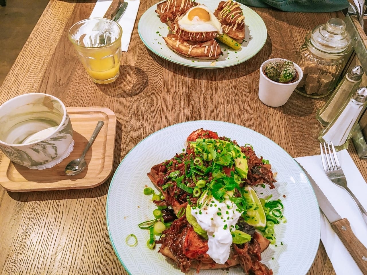 Brunch during my one day in Ghent, Belgium