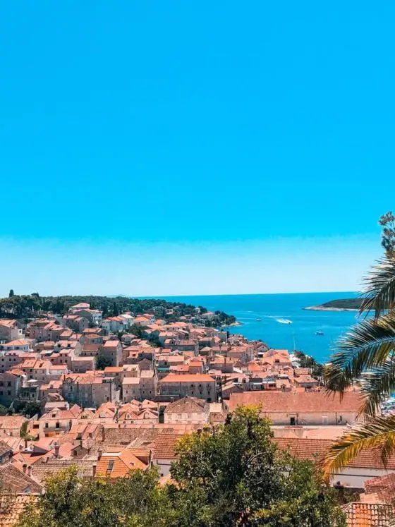 Hvar town in croatia on a one day trip from Split