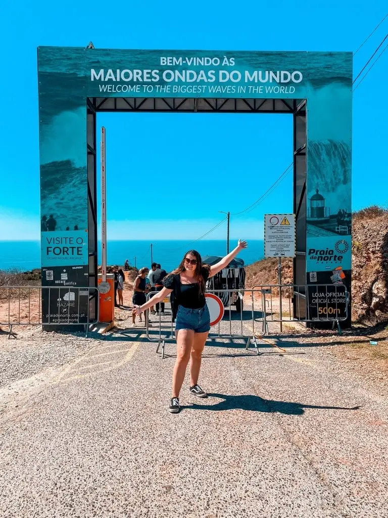 Visiting the Nazare on a day trip from Lisbon Portugal.