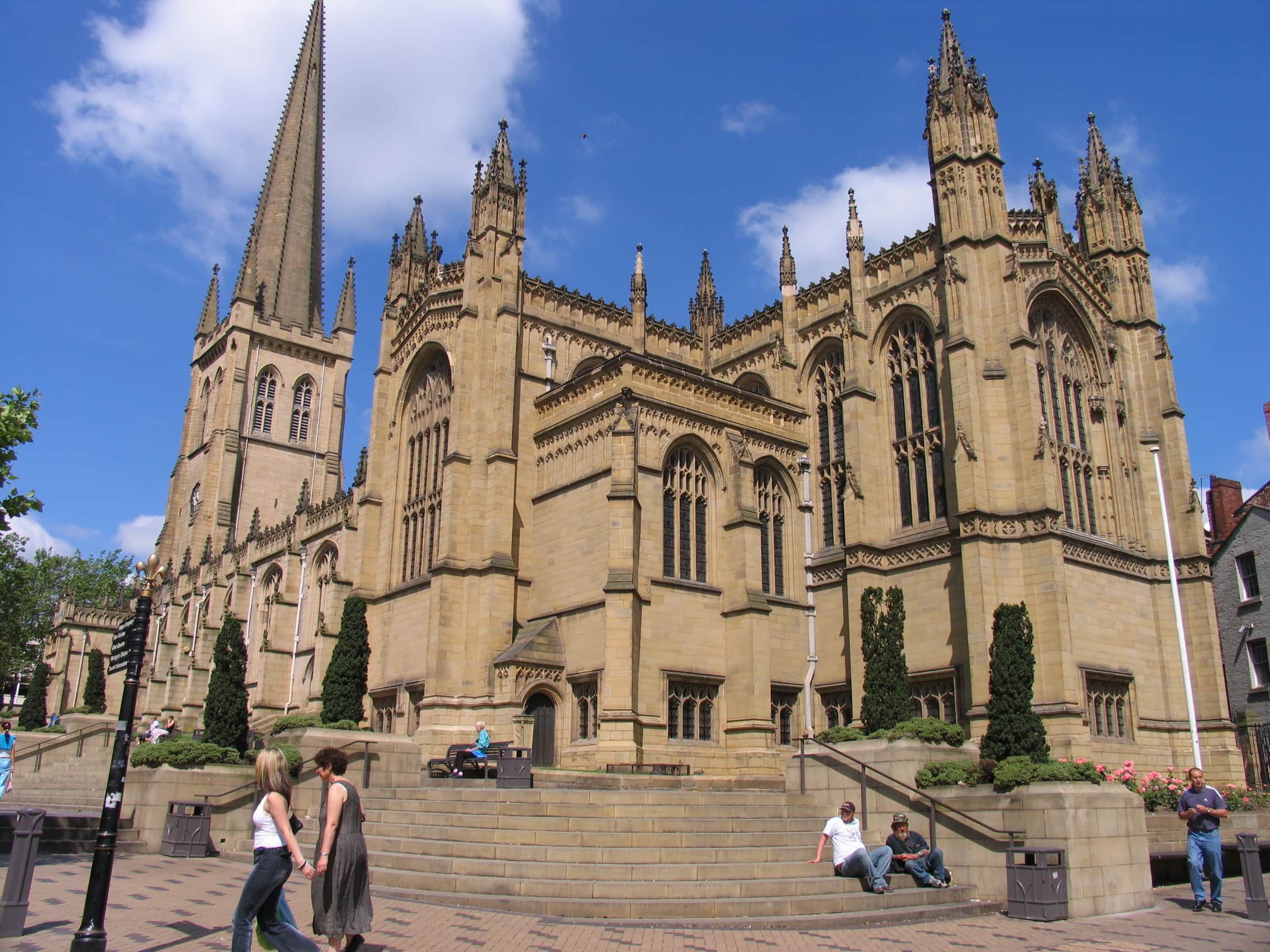 Wakefield cathedral in West Yorkshire