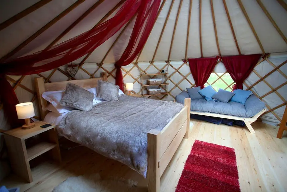 Camping in a Yurt