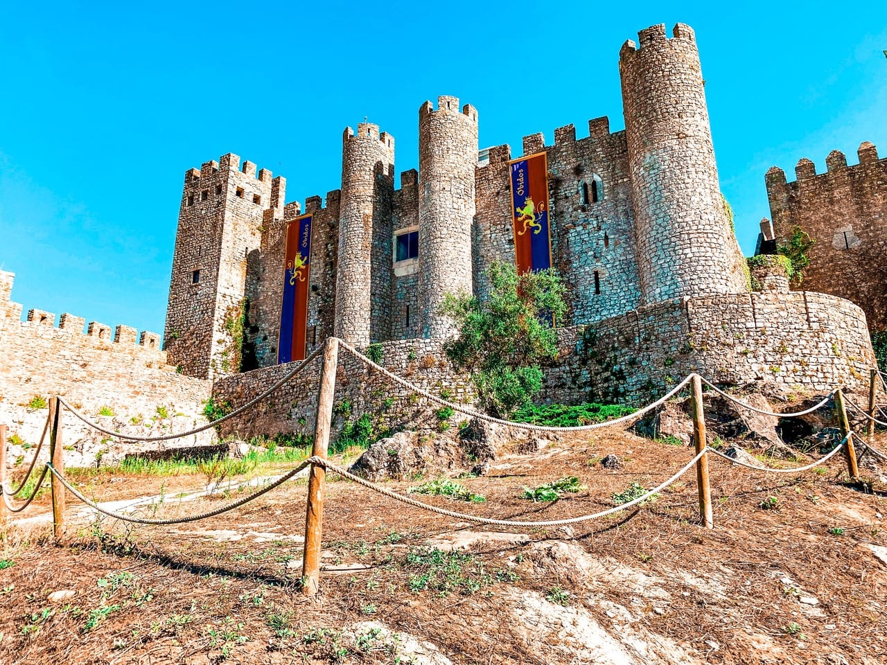 Obidos castle, one of the many things that Óbidos is known for. The castle is now a hotel.