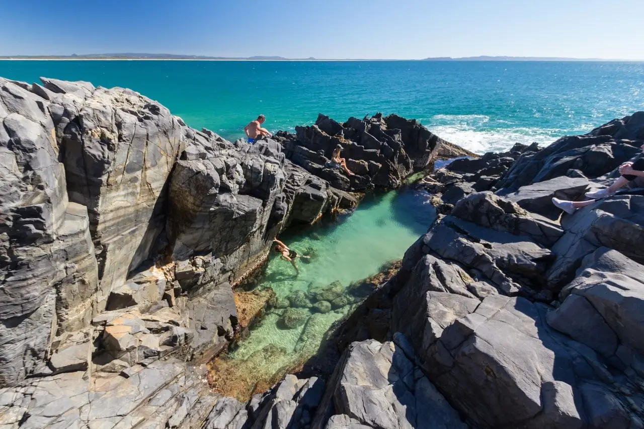 swimming in the fairy pools is one of the unusual things to do in Noosa.