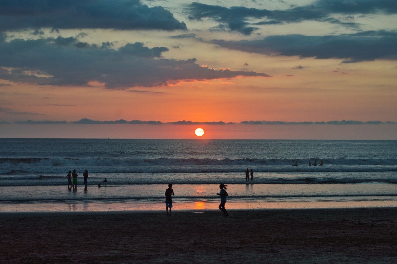 beach at sunset