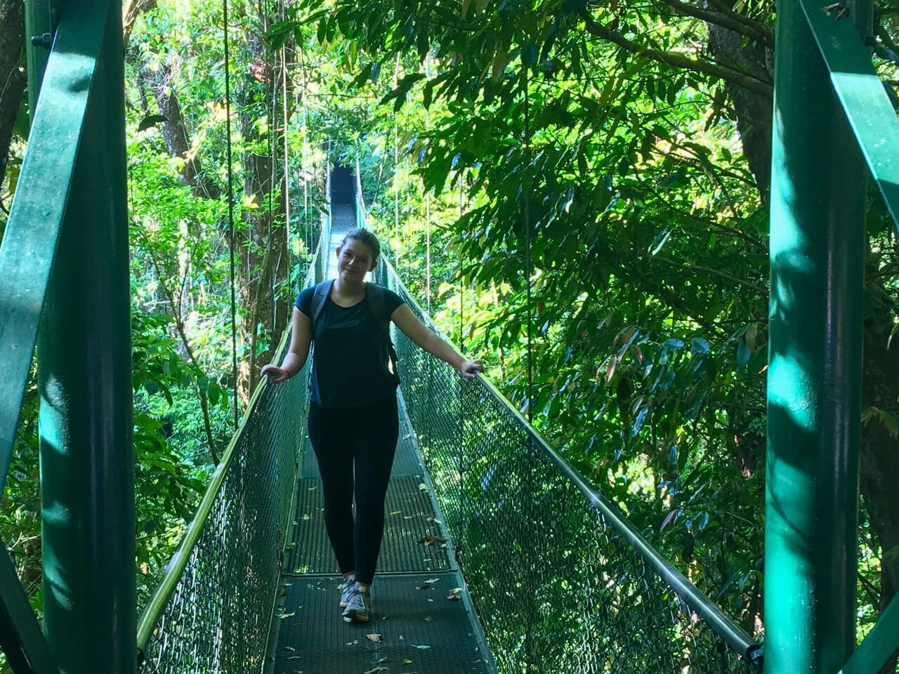 canopy tour hiking in central america