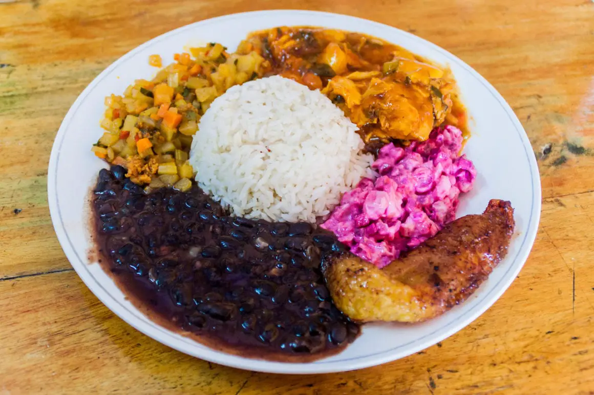 Casado, a traditional Costa Rican lunch food