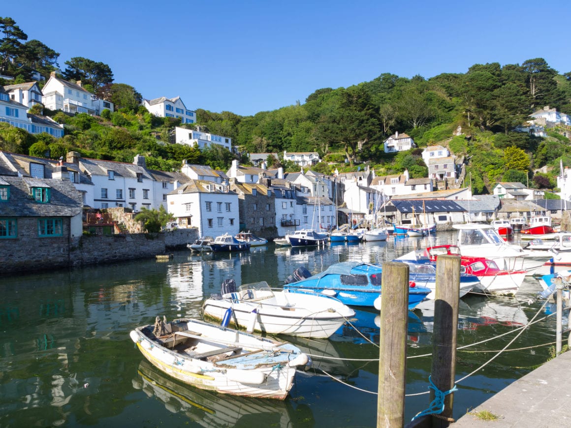 Polperro Harbour in Cornwall