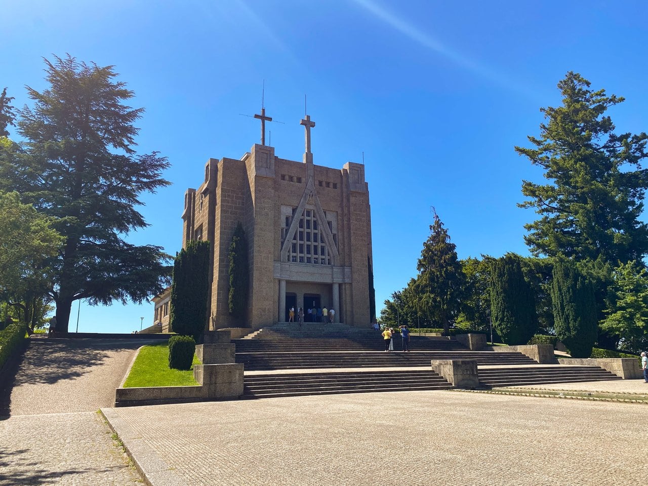 Penha Church, visited by the Penha cable car in Portugal