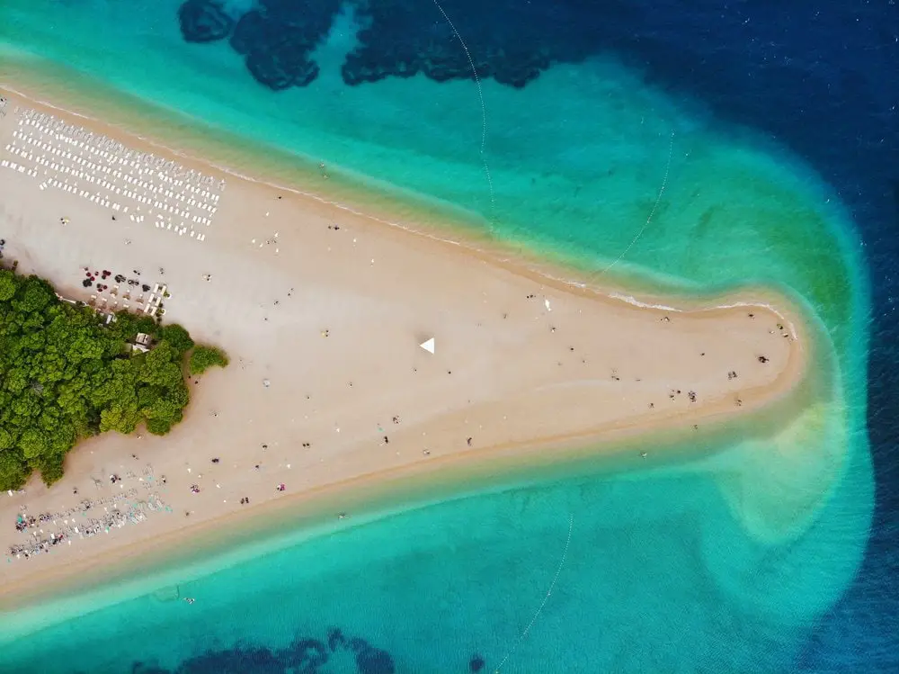 Zlatni Rat Beach in Bol Croatia