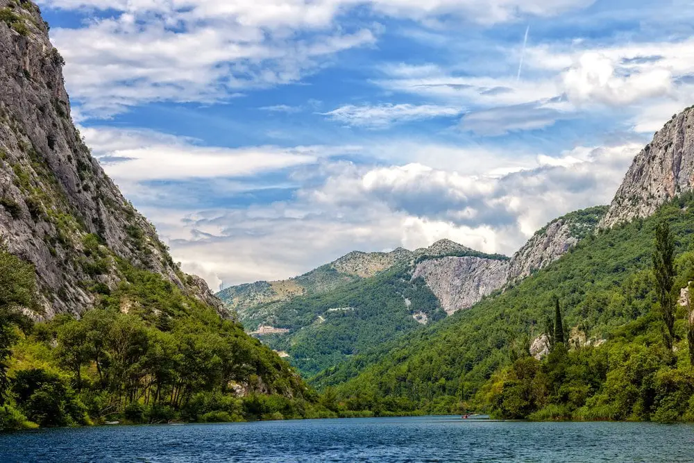 Cetina River in Croatia