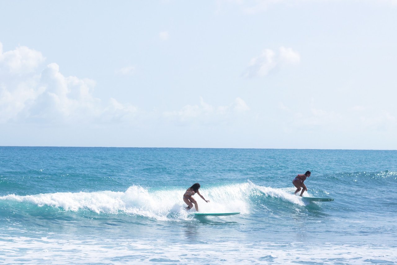 Surfing without a wetsuit