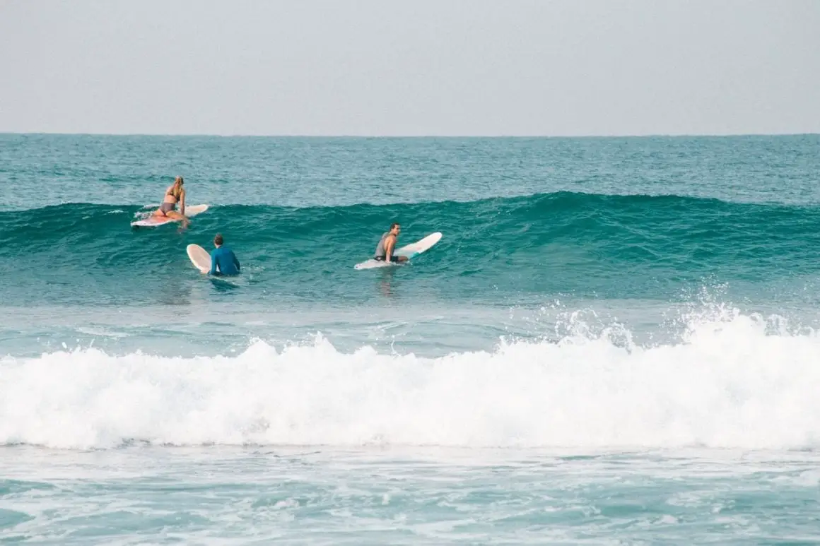 surfing without a wetsuit