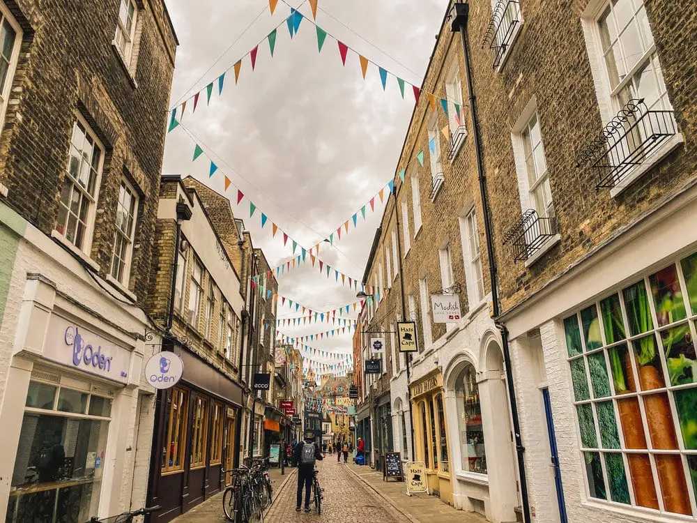 Pretty streets in England