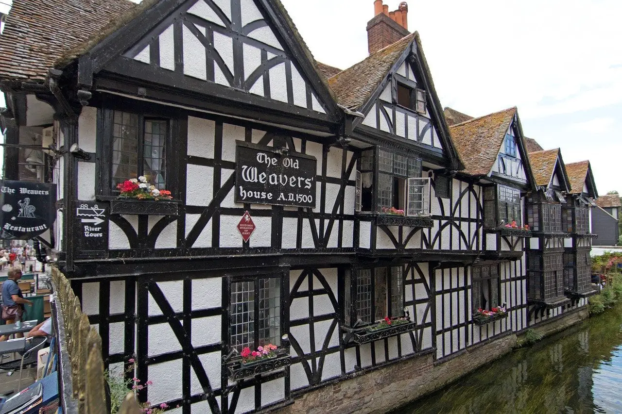 Old Tudor buildings in Kent
