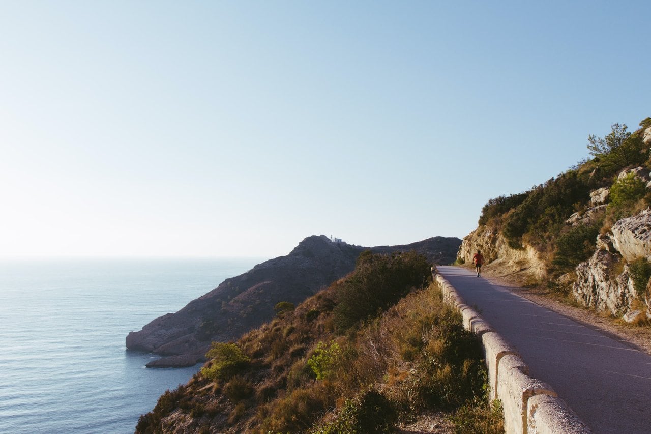 A coastal path in Albir, Spain