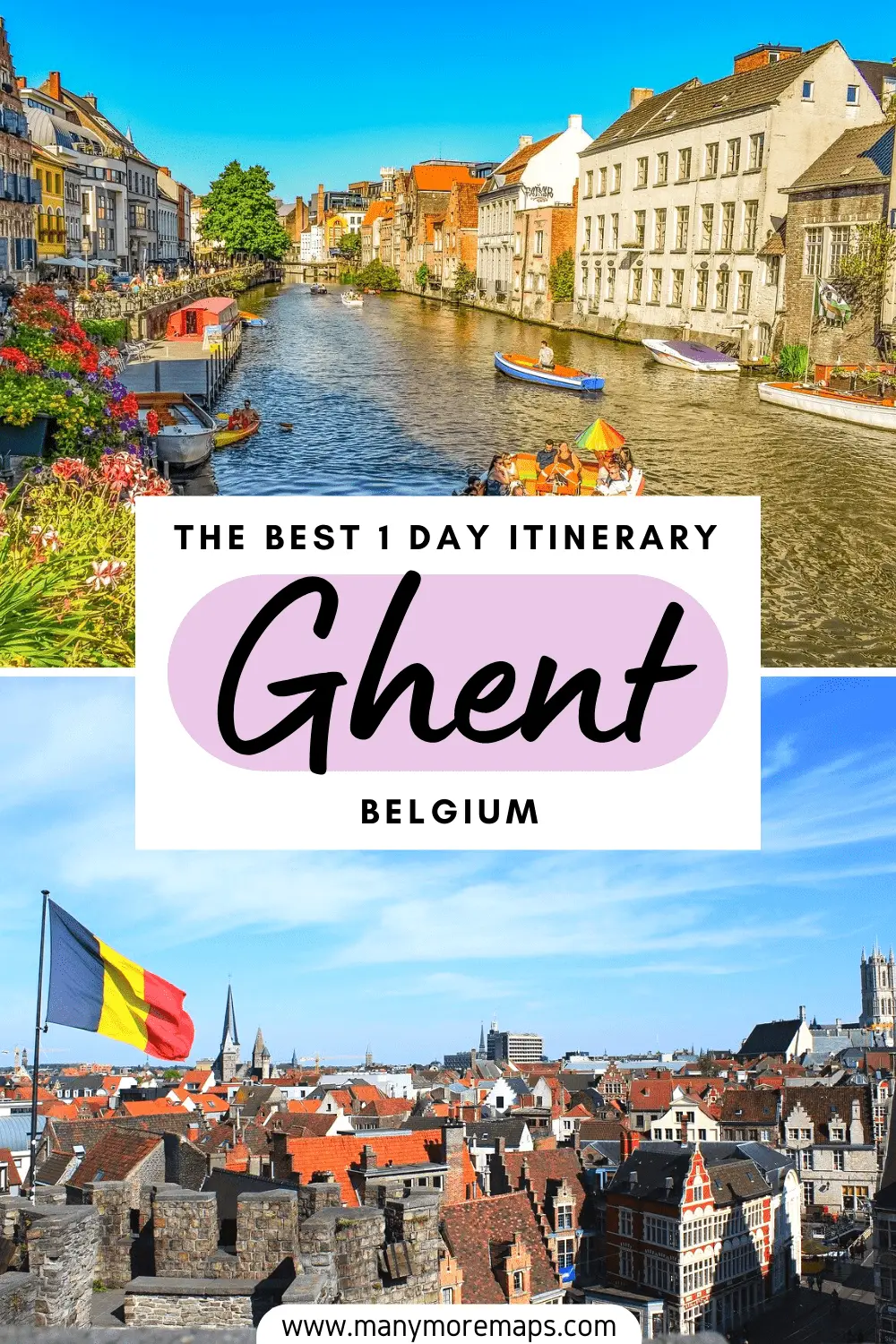 Planning a trip to Belgium and considering adding Ghent to your itinerary? Ghent is the perfect place to spend one day, and this Ghent itinerary includes all the best things to see, do and visit in Ghent, one of the best and prettiest cities in Belgium!