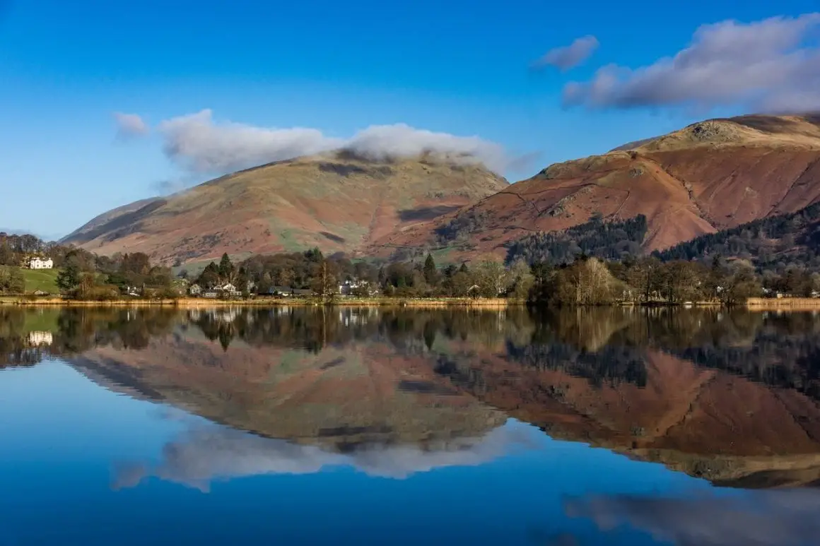 The village of Grasmere in the Lake District