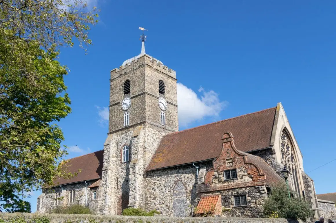 Church in the town of Sandwich, Kent