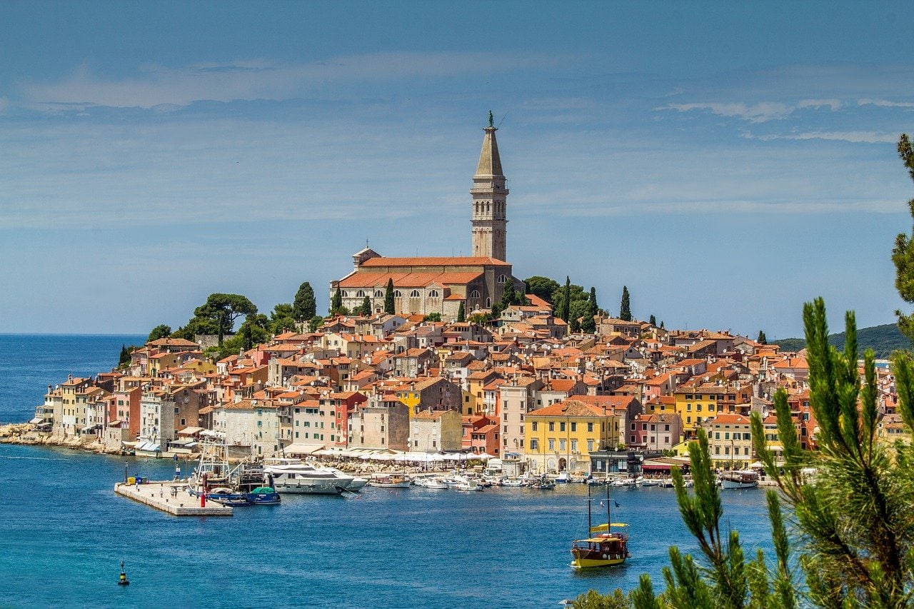 The town of Rovinj in Croatia