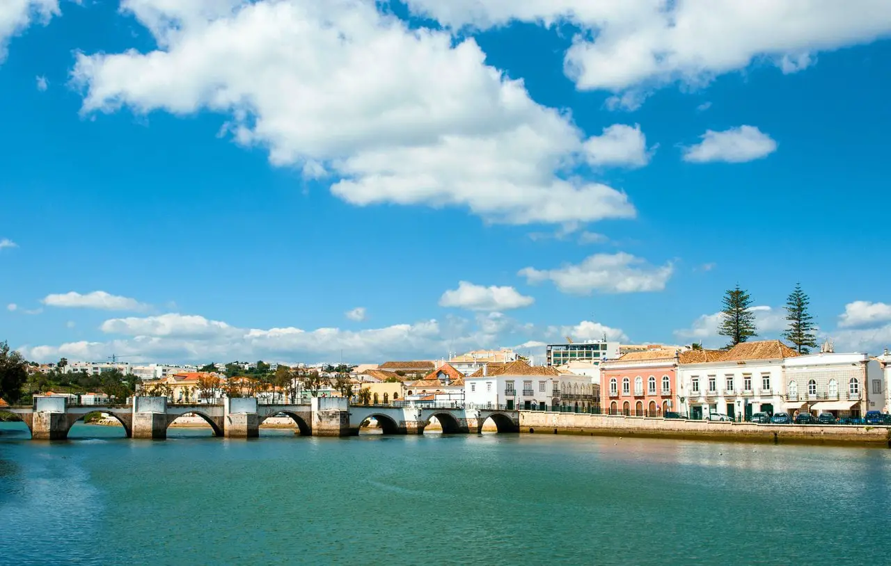 Tavira town centre in Southern Portugal