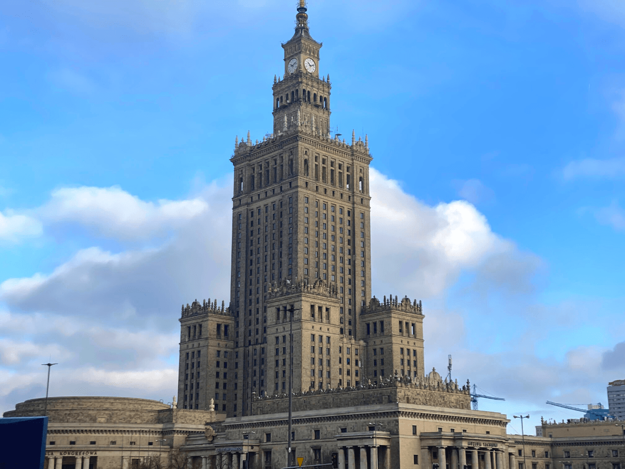 Palace of Culture and Science in Warsaw, Poland.