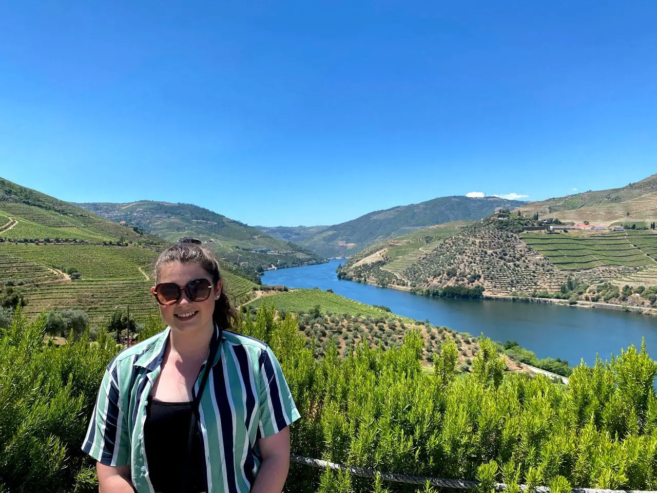 Ella on a guided tour of the Douro valley from Porto