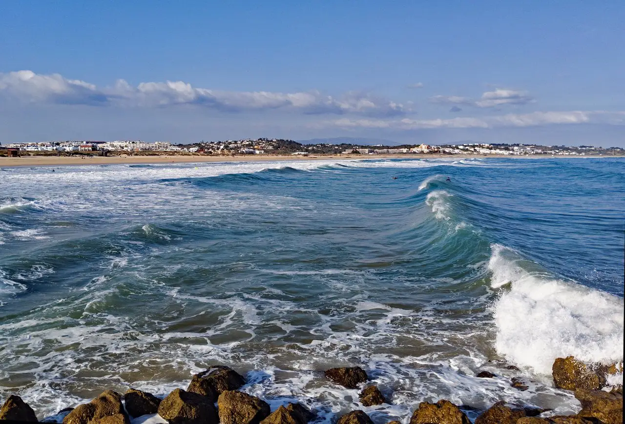 Surfing in the Algarve near Lagos