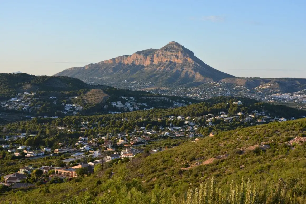 View of Montgo Natural Park in Spain