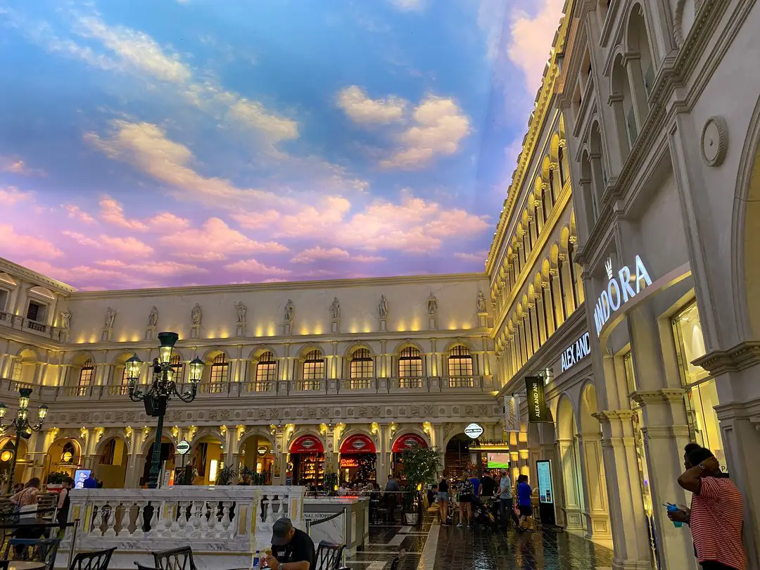 Inside the venetian hotel vegas