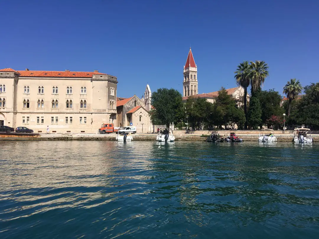 trogir croatia from the waterfront