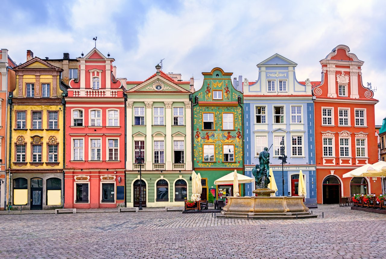 The merchant houses of Poznan, a must-see during a one day in Poznan itinerary.