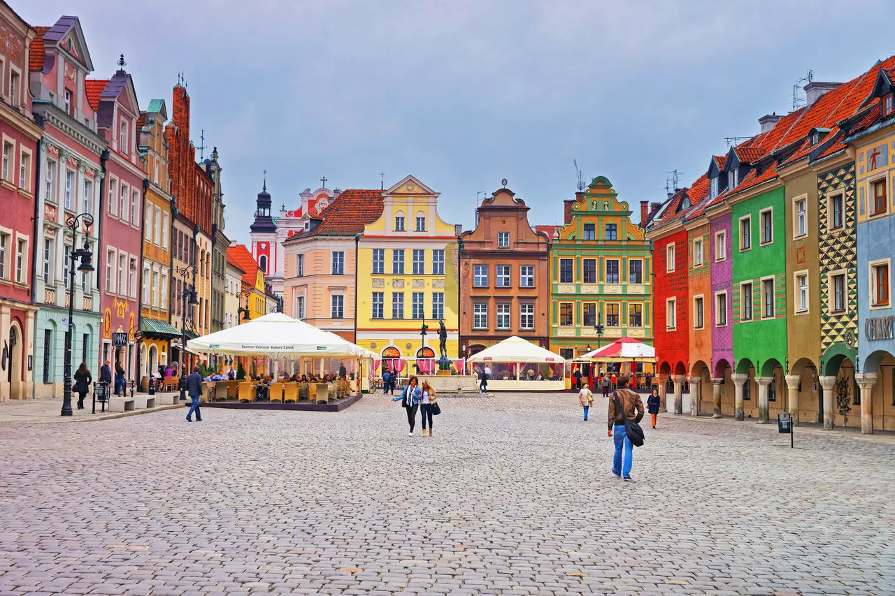 The Market Square is one of the best things to see in Poznan Poland.