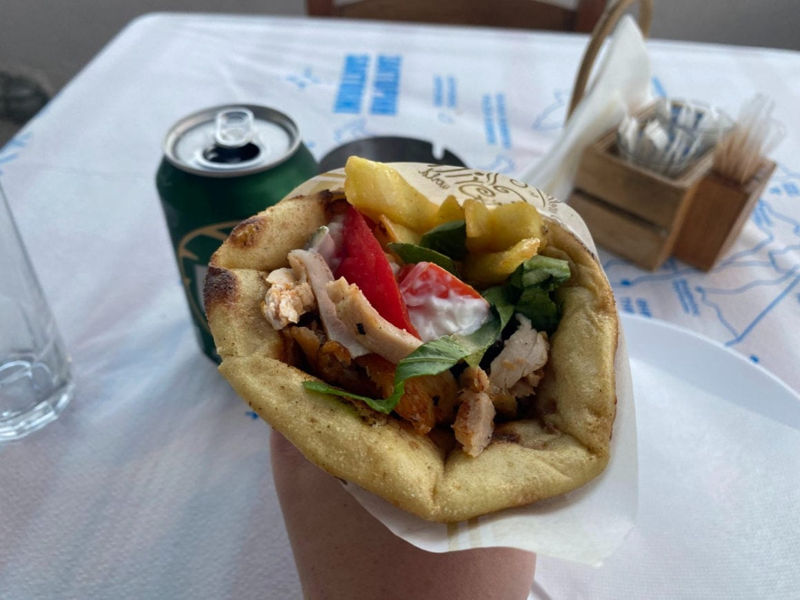 Cheap gyros in Greece