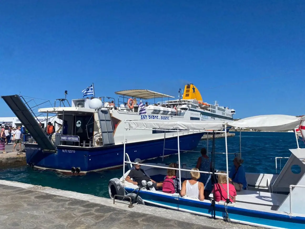 Greek island ferry