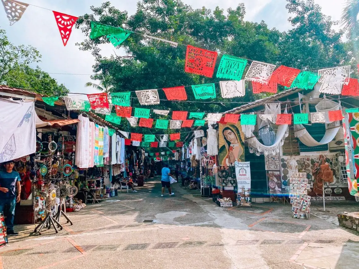 Flags on Mexican Street