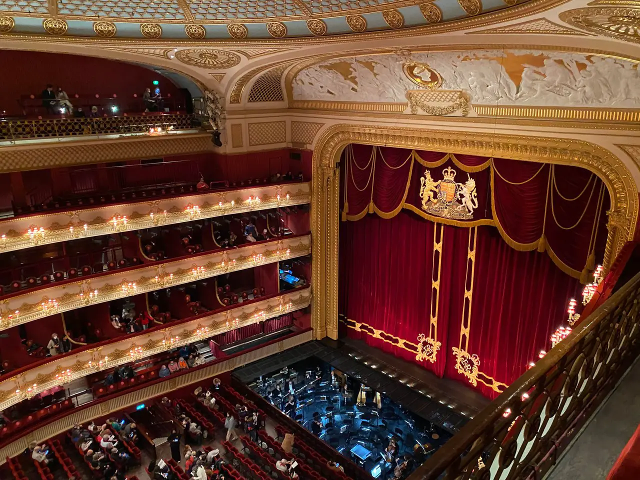 Inside the Royal Opera House in London