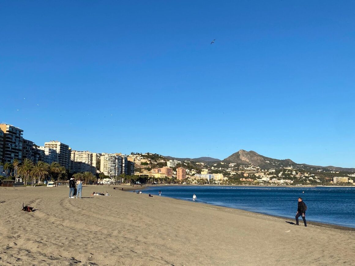 Beach in Andalucia in January
